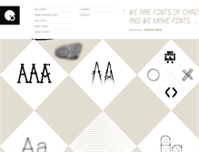 Tablet Screenshot of fontsofchaos.com
